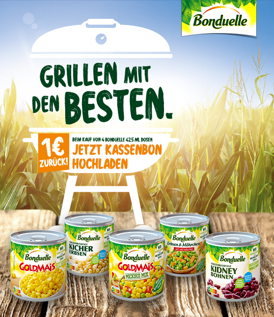 Bonduelle 1€ Cashback erhalten